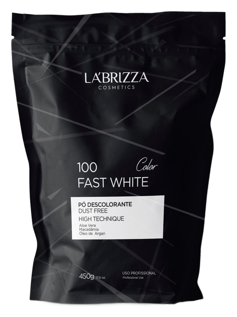 Pó Descolorante 100 Fast White 450g La’Brizza